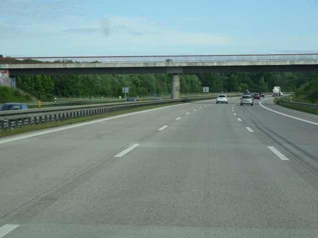 Straßenbrücke Schwarzer Weg / A 10 Autobahn Berliner Ring im Ostabschnitt