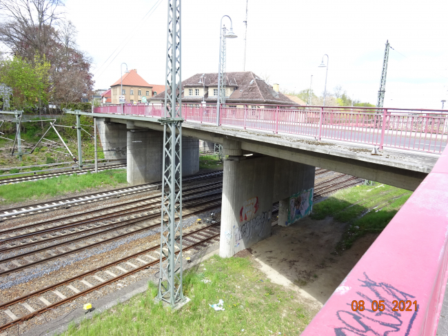 Bundesstraße 96a am Bf. Birkenwerder / EU Berlin - Oranienburg - Rostock