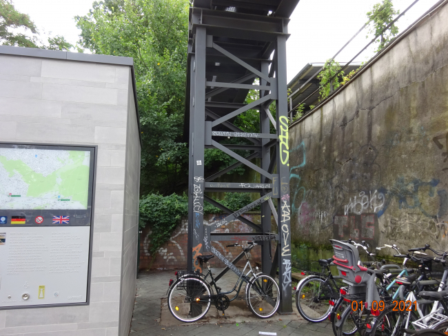 Kabelbrücke am Bf. Köpenick / Bahnhofstraße