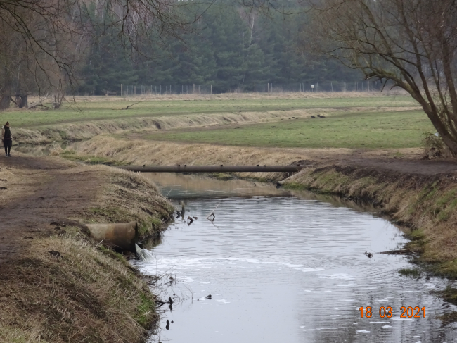 Erpebrücke Erdgasleitung