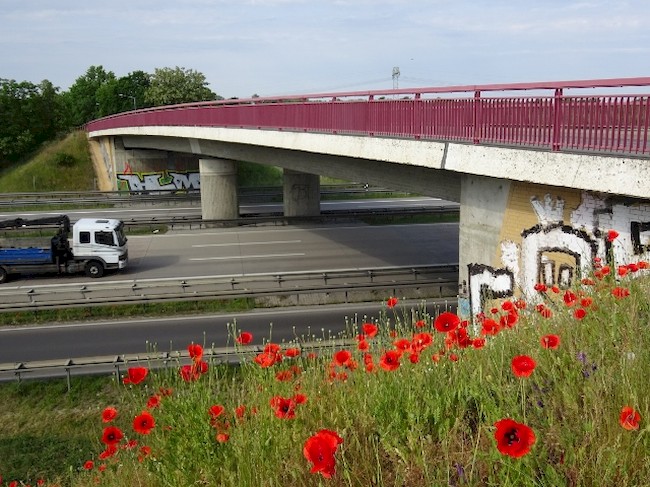 A 10 Brücke / Fredersdorfer Straße in Vogelsdorf