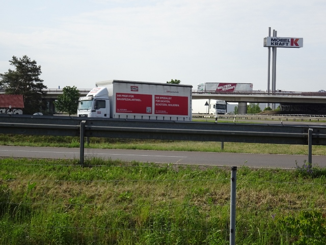 Bundesstraßenbrücke B1 und B5 / A10 Bundesautobahn im Ostabschnitt