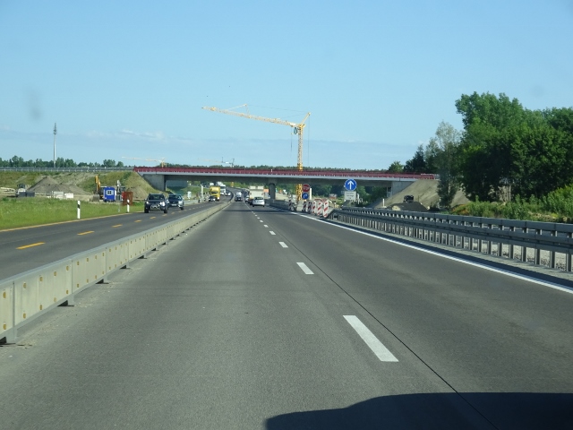 A 114 Autobahnbrücke / A 10 AutobahnBerliner Ring im NO Abschnitt Neubau