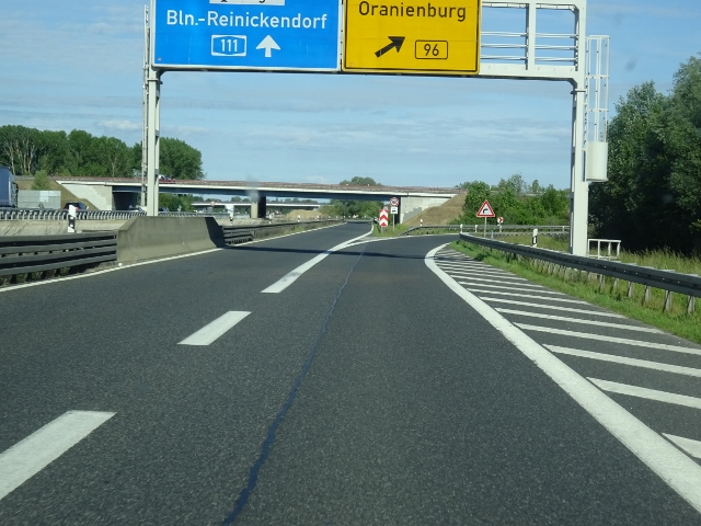 B 96 neu Brücke / A 10 Berliner Ring im Nordabschnitt
