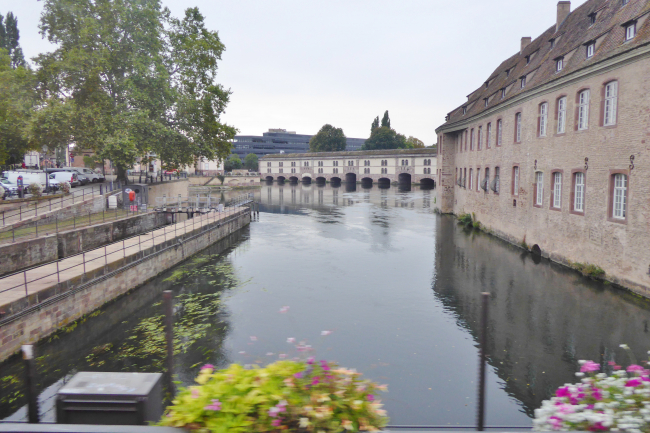 Blick von der Schlachthaus-Schleuse (links)