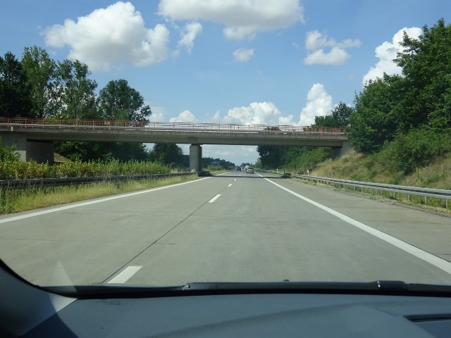 Dorfstraßenbrücke Nadrense / A 11 Autobahn Berlin - Stettin