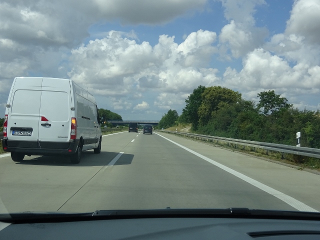 Fahrwegbrücke zur Autobahn / A 11 Autobahn Berlin - Stettin