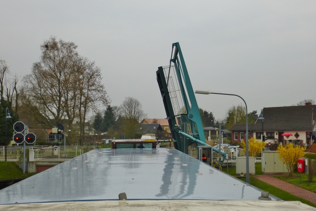 Klappbrücke Banzkow, Blick v. S