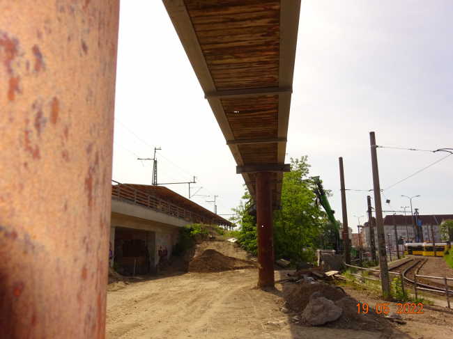 Kabelanlagenbrücke / Interimseingang Bf. Schöneweide
