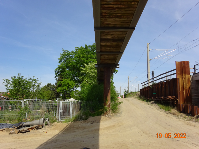 Kabelanlagenbrücke / Interimseingang Bf. Schöneweide