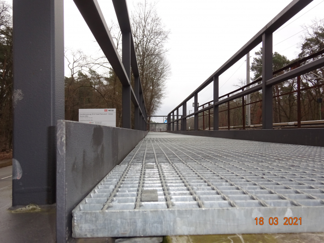 Kabelbrücke / Fredersdorfer Mühlenfließ