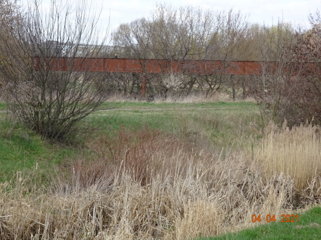 Neuer Name: Gottfried Funeck Weg Fußgängersteg zur Buga 2017 / Wuhleteichlandschaft