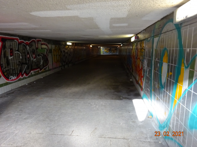 B 96a Straßenbrücke An den Treptowern / Fußweg