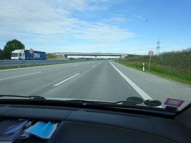 neue Straßenbrücke Bucher Weg / A10 Autobahn Berliner Ring