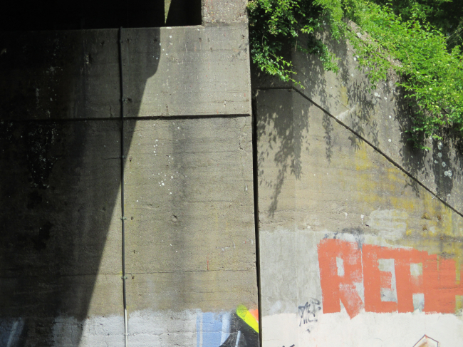 Detail östliches Wiederlager und südöstliches Wiederlager