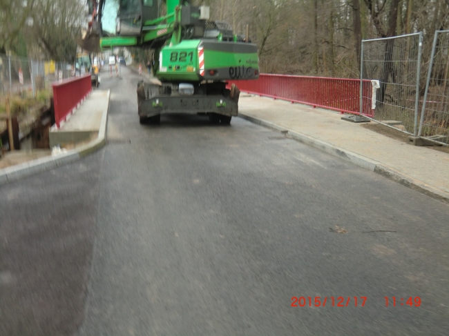 Neue Berliner Straßenbrücke / Erpe , Neuenhagener Mühlenfließ,