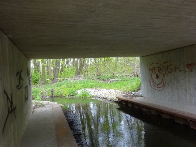 Neue Berliner Straßenbrücke / Erpe , Neuenhagener Mühlenfließ