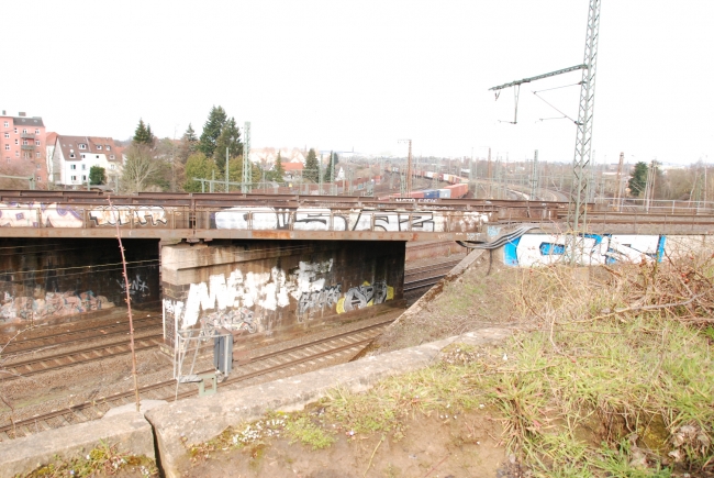 östliches Wiederlager und östlicher Pfeiler von Süden