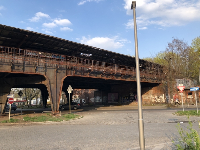 Berlin Brücke Alt. Siemensbahnhof