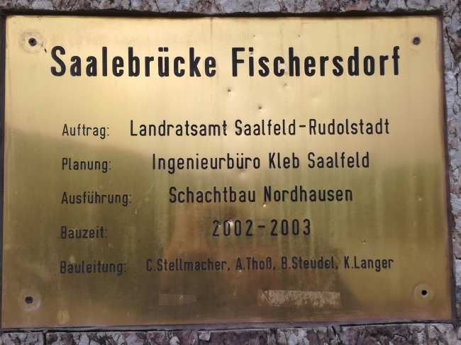 K 155 Straßenbrücke südl. Fischerdorf / Saale