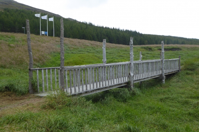 Holzbrücke bei Skriduklaustur
