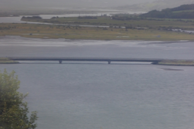 Ringstraße über den Eyjafjördur