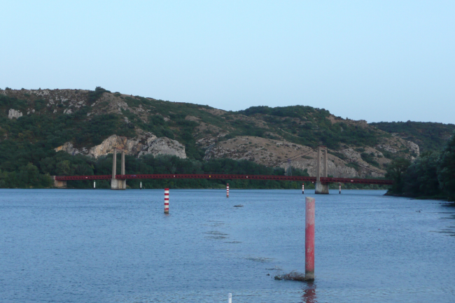Hängebrücke von Viviers