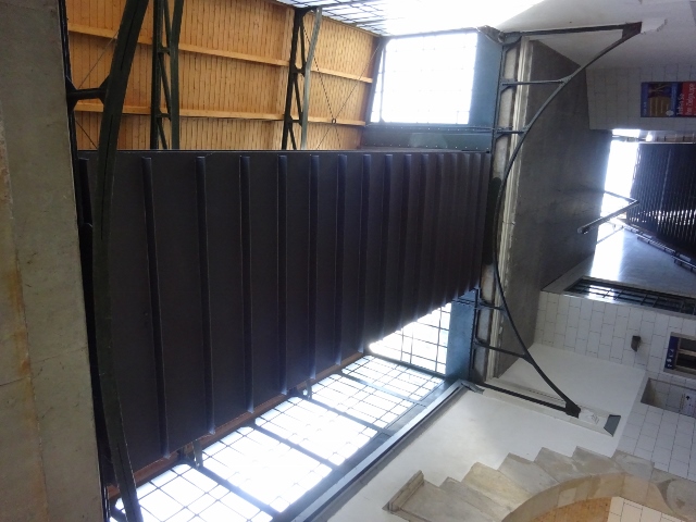 Fußwegbrücke westlich des Bf. Karlshorst über den Gleisbrücken in Höhe Bahnsteig