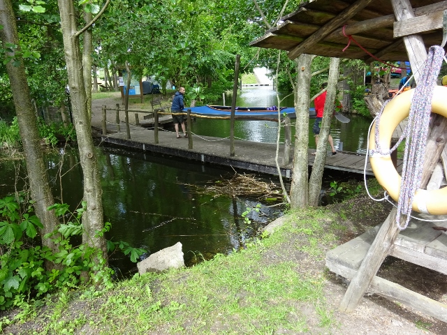 Schwimmbrücke bei der Kanumühle / Havelumfluter
