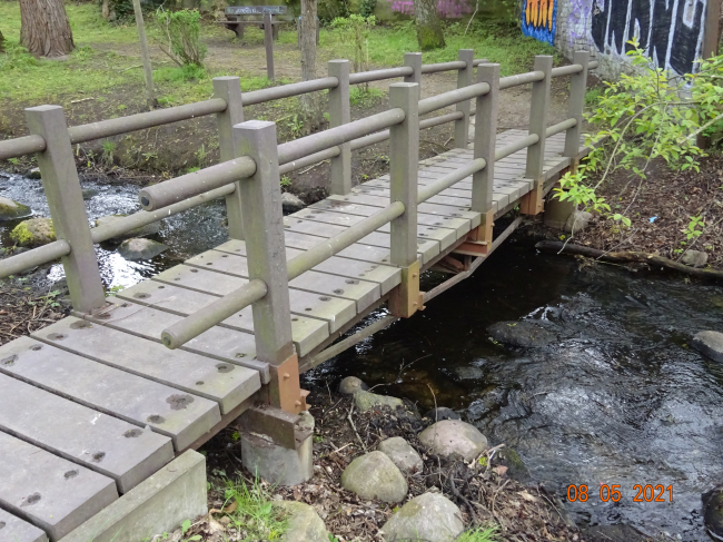 Briesestegbrücke / Briese nahe Hauptstraße