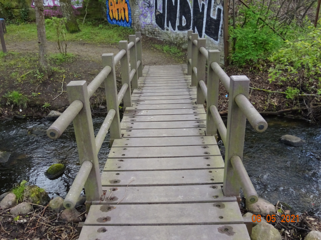 Briesestegbrücke / Briese nahe Hauptstraße