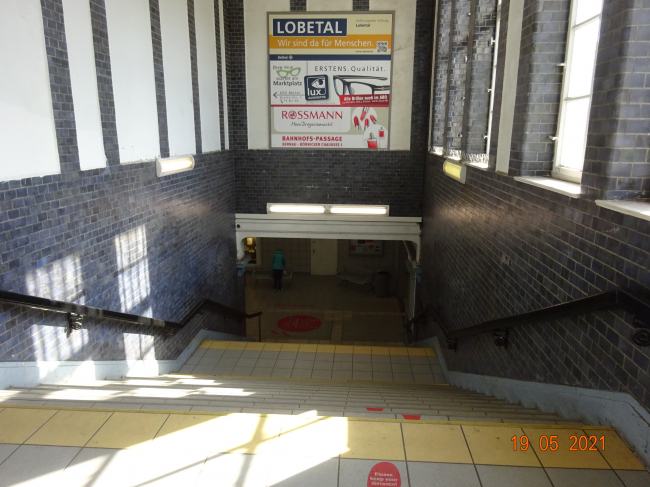 EÜ Strecke Berlin - Bernau - Stralsund / Zugang zum Bf. Bernau