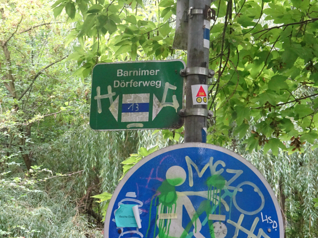 Fußwegbrücke verlängerter Str. Alt Hermsdorf nach Süden / Tegeler Fließ