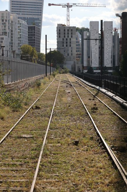 alte Gleise auf der Brücke