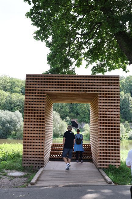 Blickrichtung der vermuteten Brückenposition