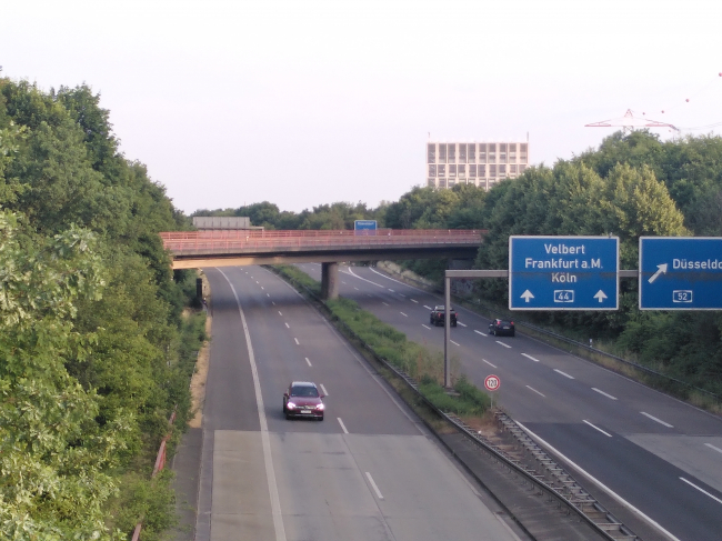 Absicht von Norden, von der Brücke Volkardeyer Straße
