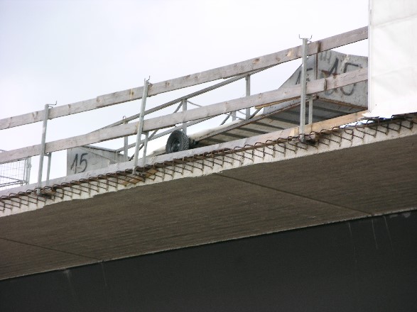 Anschlussbewehrung für die Brückenkappe