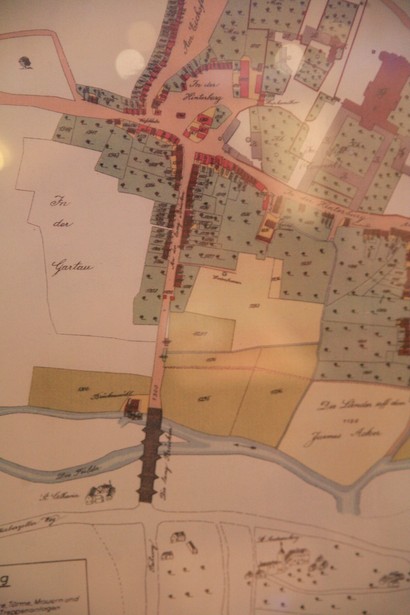 historische Karte mit der alten Langen Br